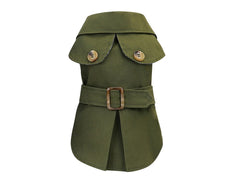 Nakura - Cat and Dog Trench Coats - Olive