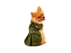 Nakura - Cat and Dog Trench Coats - Olive