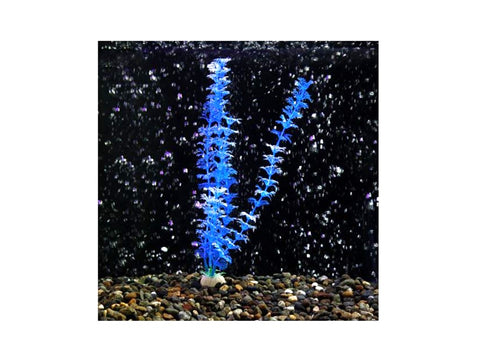 Nakura - Aquarium Artificial Plants - Blue & White