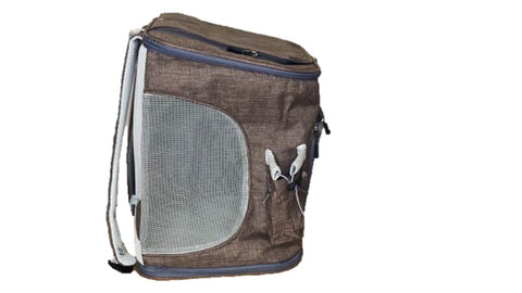 Nakura Pet Carrier Backpack - Brown/Beige - Large