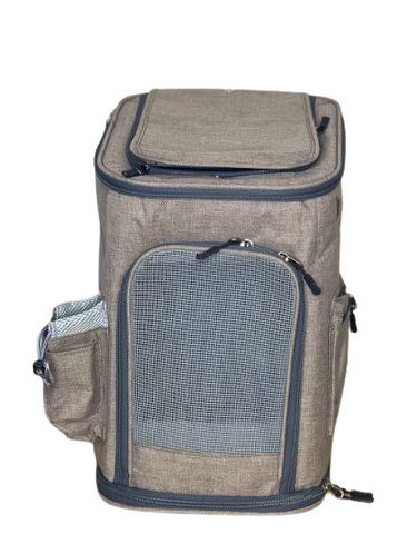 Nakura Pet Carrier Backpack - Brown/Beige - Medium