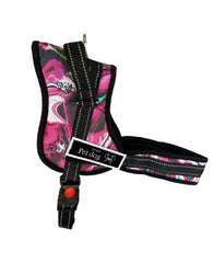 Nakura Senior Dog Harness With Removable Patches - Dark Pink - Large