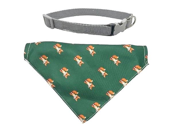 Pet Bandana With Collar - Green