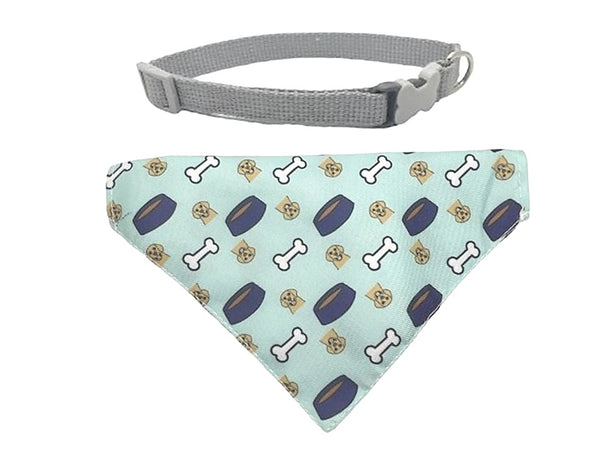 Pet Bandana With Collar - Light Blue