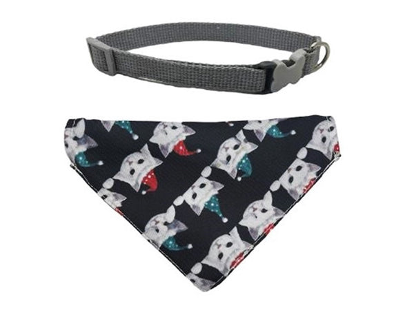 Nakura - Pet Bandana With Collar - Meow Party