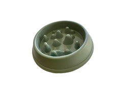 Nakura - Round Slow Feeding Dog Bowl - Olive