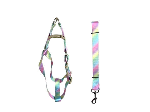 Nakura - Dog/Cat Harness And Leash - Multi Color - Small