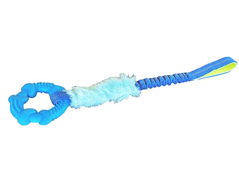 Nakura - Bungee Elastic Teether And Rope Toy - Blue