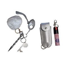 Nakura Safety Keychain - Silver/White