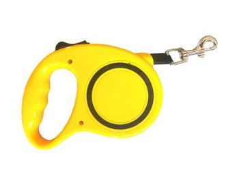 Nakura - Retractable Pet Leash Automatic Walking Traction Rope - Yellow